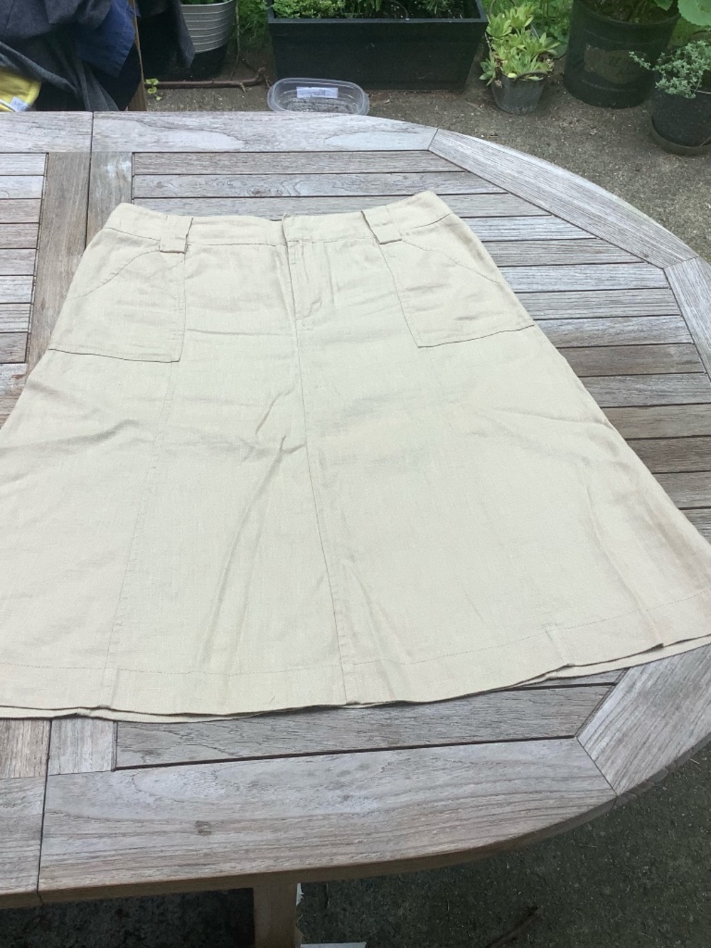 Eddie Bauer Linen Skirt size 6